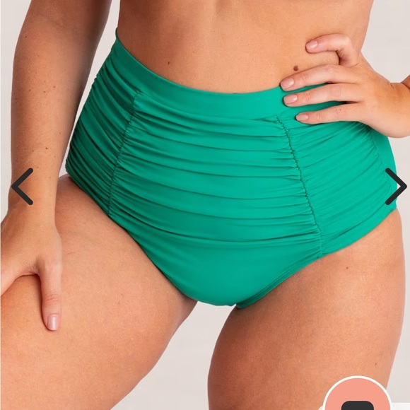 NWT Shapermint (Empetua) Women's Black Ruched Swimsuit Bottoms - Picture 5 of 10